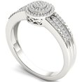 thumbnail image 2 of 1/5 Carat T.W. Diamond Double Halo Cluster 10kt White Gold Engagement Ring, 2 of 5