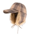 thumbnail image 2 of Kalauyu Men Hat Winter Russian Hat with Faux Fur Earflap Hat Windproof for Skiing, 2 of 8
