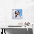 thumbnail image 2 of ARTCANVAS Dirt Bike Jump Motocross Air Canvas Art Print - Size: 12" x 12" (0.75" Deep), 2 of 9