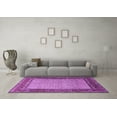 thumbnail image 3 of Ahgly Company Indoor Square Persian Purple Traditional Area Rugs, 3' Square, 3 of 4