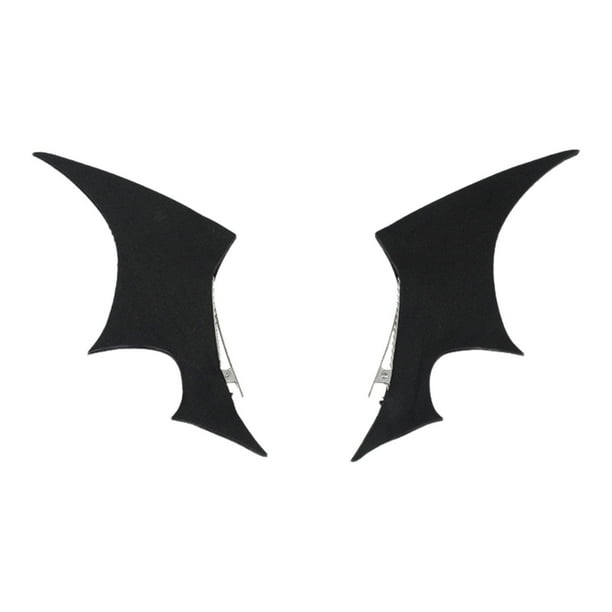 Pinzas para el pelo de murciélago, diadema, accesorios para el pelo de murciélago, disfraces de Halloween, diadema de murciélago para Negro