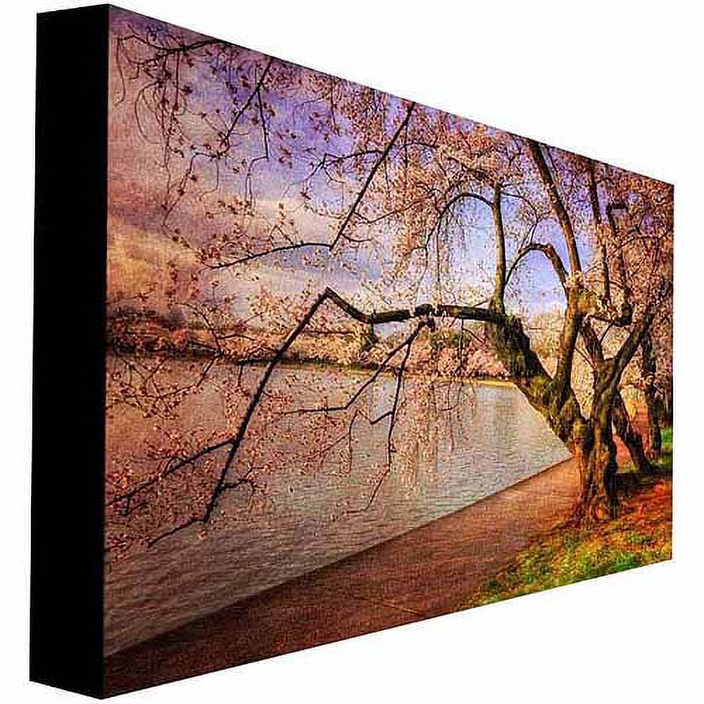 Trademark Fine Art "At the Cherry Blossom Festival" Canvas Art by Lois Bryan