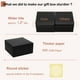 thumbnail image 4 of Cajas de regalo Mefleet de 30 x 30 x 13 cm, color negro, paquete de 10 unidades con tapa, 4 of 6