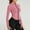 Pink, variant on SNKSDGM Casual Easter Shirts Spring Tops for Women 2025 Work Women's Full Zipper Light Sportswear with Thumb Opening Walking Coat Cutting for Training and Yoga Coat Tops for Women Plus Size 2025