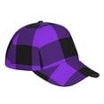 thumbnail image 3 of Haiem Purple Buffalo Plaid Baseball Cap Dad Hat Cotton Soft Adjustable Fashion Hats for Men Women Unisex Style Headwear, 3 of 9