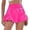 Hot Pink, variant on Denim Shorts Women Pocket Elastic Waist Skirts Plus Size Shorts for Women,Sky Blue,M