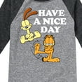 thumbnail image 3 of Garfield - Have A Nice Day - Toddler And Youth Raglan Graphic T-Shirt, 3 of 4