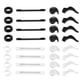 thumbnail image 1 of 16 pares de soportes para gafas, soporte de silicona antideslizante de primera calidad, ganchos para las orejas cómodos para gafas de sol, gafas de lectura y anteojos, 1 of 5