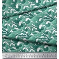 thumbnail image 4 of Soimoi Polyester Crepe Fabric Waves Shirting Printed Fabric 1 Yard 52 Inch Wide, 4 of 5