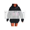 thumbnail image 4 of Zynoxe Hooded Sweatshirt Women with Kangaroo Pocket Drawstring Pullover Hoodie Realxed Long Sleeve Print Sweatshirts Fashionable Christmas Sweatshirts for Women #A Black S, 4 of 6