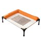 thumbnail image 1 of Cama elevada para mascotas con almohada, hamaca de malla lavable, patas antideslizantes y malla transpirable. Naranja, 1 of 8