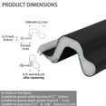 thumbnail image 4 of Gaahing Kerf Weather Stripping Door & Window Seal - Groove Slot Installation, Weatherstrip for Large Gap, Dustproof, Waterproof, Soundproof & Thermal Insulation,20FT, Black, 4 of 7
