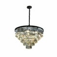 thumbnail image 2 of Luxury K9 Crystal Chandelier Flush Mount Ceiling Light LED 5-tier Pendant Light, 2 of 7