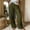 A530 Green, variant on Linen Straight Leg High Rise Trousers for Women Casual Work Slacks Lightweight Business Casual Bottoms Pleated Front Button Fly Office Outfits