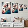 thumbnail image 4 of Designart Cute Llama Floral Art I Canvas Wall Art, 4 of 5