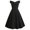N-Black, variant on 2025 Women Vintage Wave Point Party Dress Sleeveless one-Neck Shoulder Vintage Graduation Dresses High Schooltail