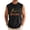 Black, variant on Mens Beach Tank Tops Cat Print Born To Purr Built To Destroy Summer Crew Neck Tank Top for Daily