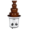 thumbnail image 3 of Chocolate Fondue Fountain, 4 Tiers Chocolate Pro Fountain Stainless Steel Electric Tower Chocolate Fountain Chocolate Melting Machine With Adjustable Stanza Temperature For Kids,, 3 of 8