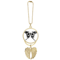 thumbnail image 1 of Chinese Style  with Floral Wings Car Keychain Angel Wing Pendant, 1 of 4