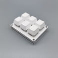 thumbnail image 3 of Methold Teclado para juegos de 6 botones para el hogar, Mini teclado USB portátil, copia a prueba de polvo, teclado programable, accesorios para Videojuegos y accesorios Blanco, 3 of 6