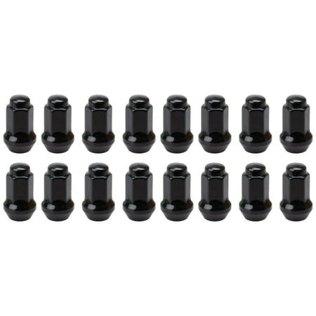 Tusk Tapered Lug Nut 10mm x 1.25mm Thread Pitch w/14mm Head Black (16pk) for Kymco Mongoose 300 2010-2014