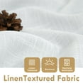 thumbnail image 3 of DriftAway Double Layer Linen Blackout Tie Up Curtains Thermal Insulated Fully Lined Balloon Roman Shade Bathroom Window Adjustable Rod Pocket for Small Window 25 Inch by 47 Inch White, 3 of 5