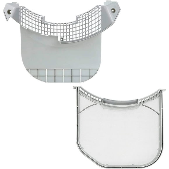 SURJDE ADQ56656401 Dryer Lint Filter Upgraded Stainless Steel Mesh & MCK49049101 Lint Trap Cover Housing for LG ADQ566564 & Ken-more Elite Dryer Lint Screen Replacement