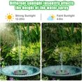 thumbnail image 4 of SIABC-Solar Fountain with Green Flower and Lights (White Panel White Lights), 4 of 4