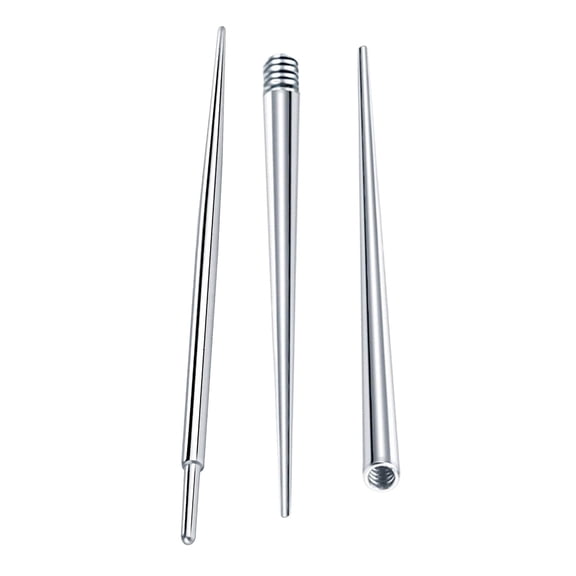 3Pcs/Set Stainless Steel Piercing Taper Ear Piercing Insertion Tool Body Stretching Piercings kit Insertion Tapers