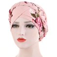 thumbnail image 2 of Ventas promocionales, paquete de 3 gorros con bandana estampada para mujer, gorro para quimioterapia y cáncer, 2 of 5