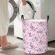 thumbnail image 5 of Fotbe Butterfly Cesto de Ropa con Asas, Cesto Impermeable de Gran Capacidad, Bolsa de Lavado para Dormitorio, Cesto de Ropa con Ruedas y Asas-Small, 5 of 6