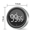 thumbnail image 5 of Digital Kitchen Timer Rotation Countdown Timer Magnetic Countup Timer with 3-Level Volume Adjustable Large Led Display for Study/, 5 of 5