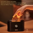 thumbnail image 5 of Flame Aroma Diffuser, Usb-Powered Cool Mist Humidifier With 7-Color Led Lights, Portable Aromatherapy Machine For Home Bedroom Office, White, 5 of 7