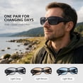 thumbnail image 7 of Photochromic Polarized Over Glasses Sunglasses for Prescription Eyeglasses, UV400 Transition Lenses, TR90 Lightweight 26g, Glare Reduction Sunglasses for Men & Women, 7 of 7