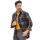 thumbnail image 3 of Atlas For Men - Camisa Cuadro de Franela para Hombre (Marino, Ocre), 3 of 3