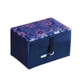 thumbnail image 1 of Joyero de brocado Qarigey Caja de almacenamiento Azul 9*6*5.5 cm, 1 of 6