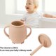 thumbnail image 4 of Tazas Para Ninos Pequeños, Vasos De Abrenamiento De Silicona Con Tapa De Paja, Asas Antideslizantes, Taza De Atrenamiento A Prueba De Derrames Para Bebés Y Niños Pequeños, 4 of 7