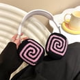 thumbnail image 2 of Cute Soft Handmade Knitted Fur Fluffy Plush Case for AirPods Max Headphones,Cartoon Earphones Cover Multicolour for Girls Women (ROSEO), 2 of 9