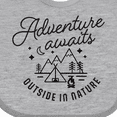 thumbnail image 4 of Inktastic Adventure Awaits Outside in Nature with Tent and Mountains Boys or Girls Baby Bib, 4 of 4