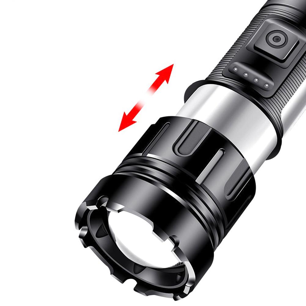golytefs Xhp50 Flashlight 800LM Cob Led Torch 1200mAh Ipx4 Type-c Usb Rechargeable