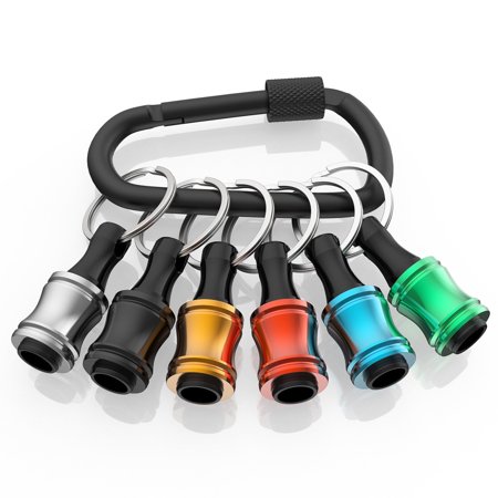 

6PCS 1/4 inch Hex Shank Aluminum Alloy Screwdriver Bits Holder Light-Weight Quick-Change Extension Drill Bit Holder For Impact Driver