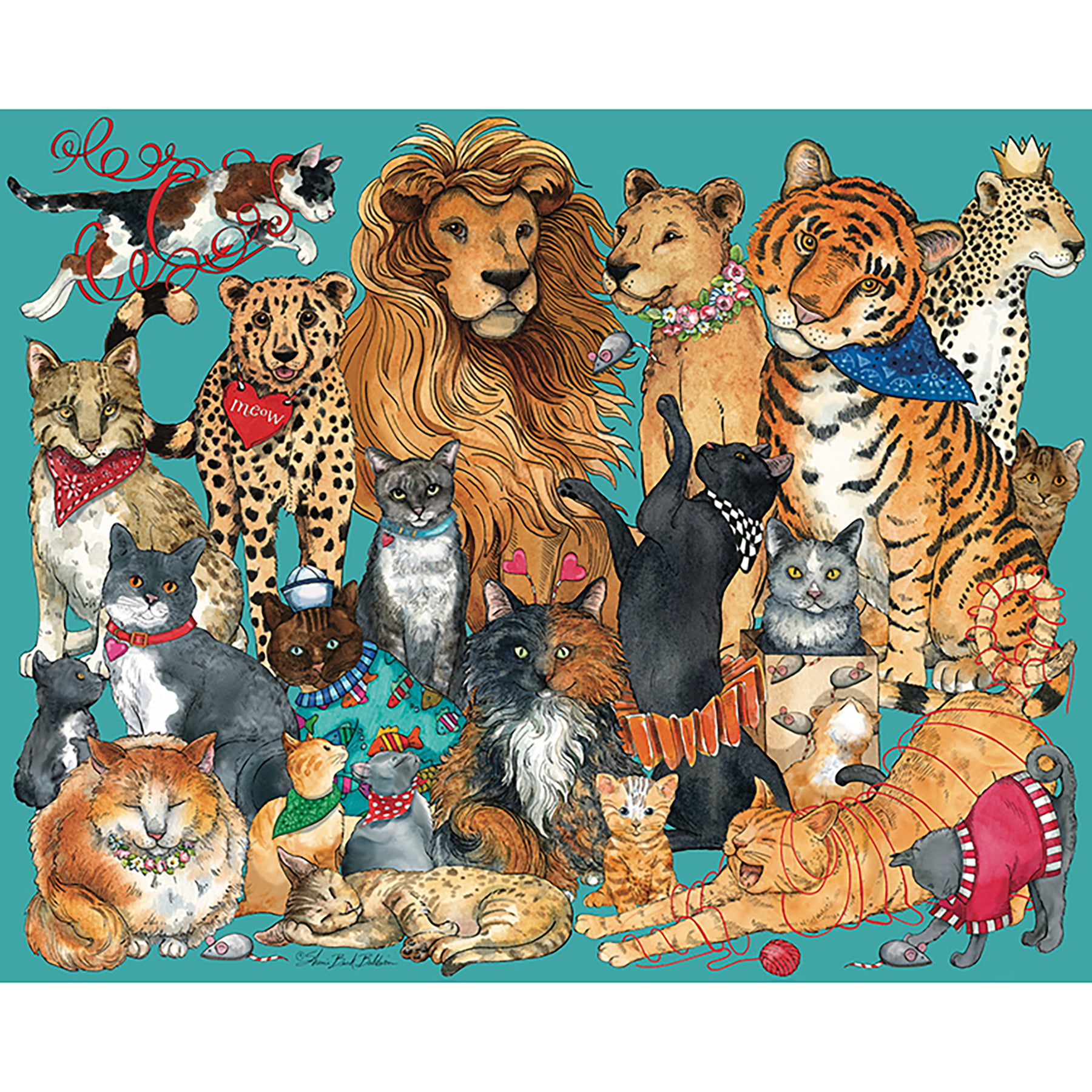 Hart Puzzles Dogs, Dogs, Dogs by Sherri Buck Baldwin, 24 x 30 1000 Piece  Puzzle