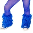 thumbnail image 3 of Diconna Girl's Faux Fur Leg Warmers Solid Color Soft Cozy Fuzzy Boot Cuff Cover Party Costumes, 3 of 5