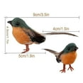 thumbnail image 5 of PENGXIANG 12PCS Artificial Feather Cute Robin Bird Christmas Tree Decoration, 5 of 5