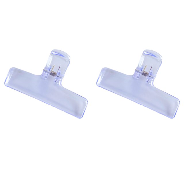 2pcs Clear Acrylic Binder Clips with Strong Grip Colorful Paper Clips for Office School Home Reusable Binder Clips for Organizing Documents Photos Crafts