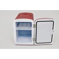 thumbnail image 6 of Frigidaire 9 Can Retro Personal Mini Fridge, 6L Portable Cooler with AC & 12V Car Adapter, Compact Beverage Cooler for Drinks, Skincare, and Snacks, 6 of 6
