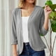 thumbnail image 1 of Puntoco Moda Mujer Camiseta de manga larga Otoño Frente abierto Prendas de abrigo Blusa sólida Abrigo Tops Rebeca Liquidación Puntoco Puntoco-5763, 1 of 9