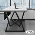 thumbnail image 6 of Set of 2 Metal Table Legs Table Legs 28” Steel Dining Desk Legs DIY Industrial, 6 of 12