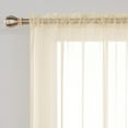 thumbnail image 5 of Deconovo Sheer Elegance Voile Beige Sliding Glass Door Rod Pocket Sheer Curtains, 100” x 84”, 5 of 6