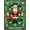 Green, Pattern 5, variant on ODIKA 2x3 Machine Washable Non-Slip Area Rug, Festive Holly Wreath Doormat with Jolly Saint Nicholas Portrait Design High Traffic Rug with Pad, Green, 740237